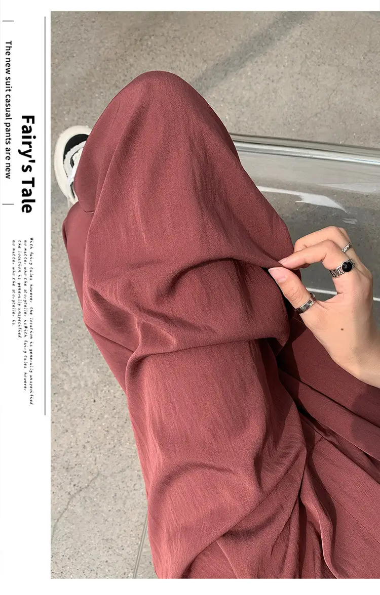 Women's High Waist Draped Pants with Belt Summer — feature 22