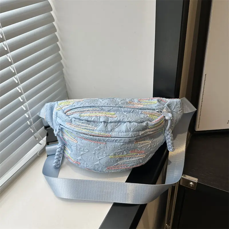 Women's Rainbow Embroidered Shoulder Bag 2024 - Image 5