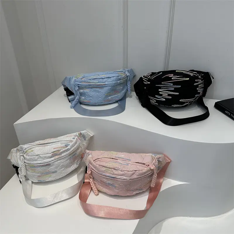 Women's Rainbow Embroidered Shoulder Bag 2024 - Image 8