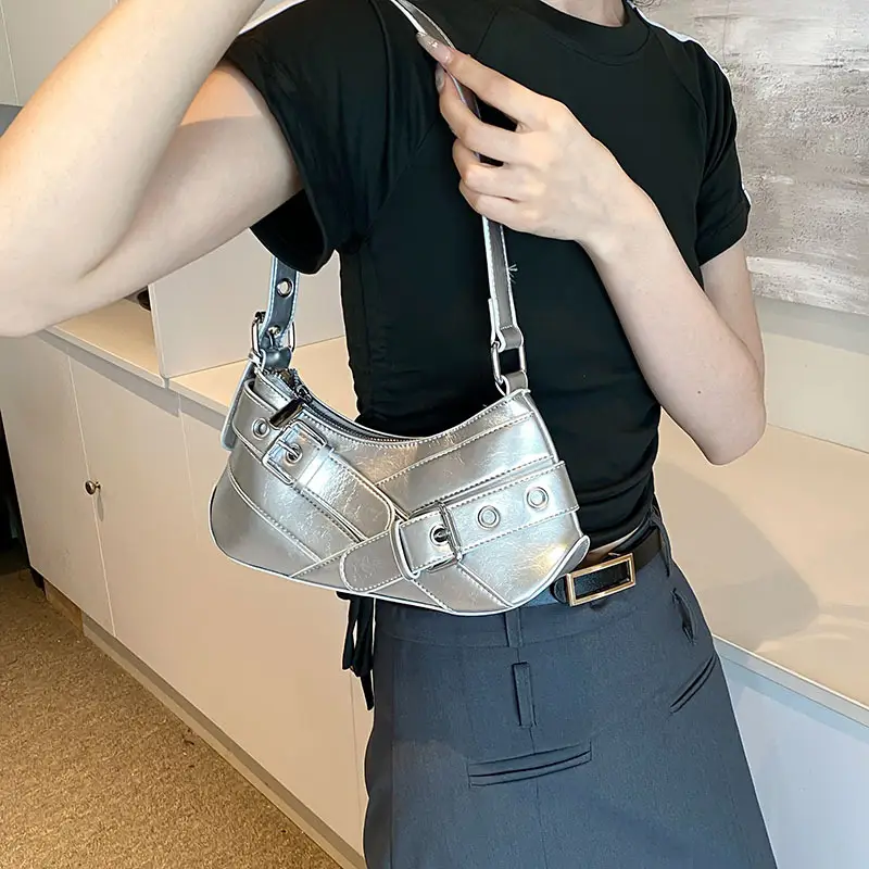 2024 Women's Crossbody Bag with White Leather Strap - Image 2