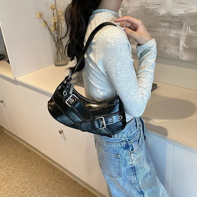 2024 Women's Crossbody Bag with White Leather Strap - Image 3