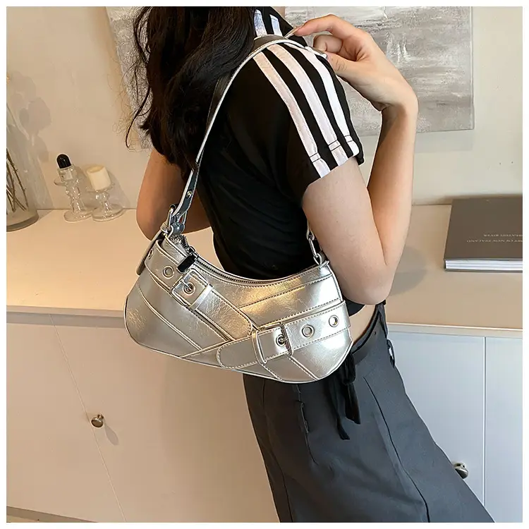 2024 Women's Crossbody Bag with White Leather Strap — feature 23