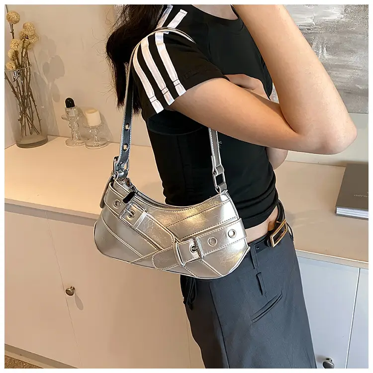 2024 Women's Crossbody Bag with White Leather Strap — feature 24