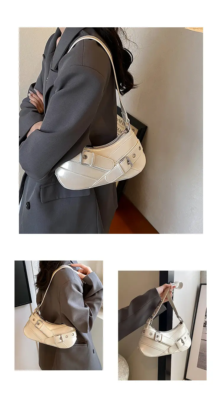 2024 Women's Crossbody Bag with White Leather Strap — feature 7
