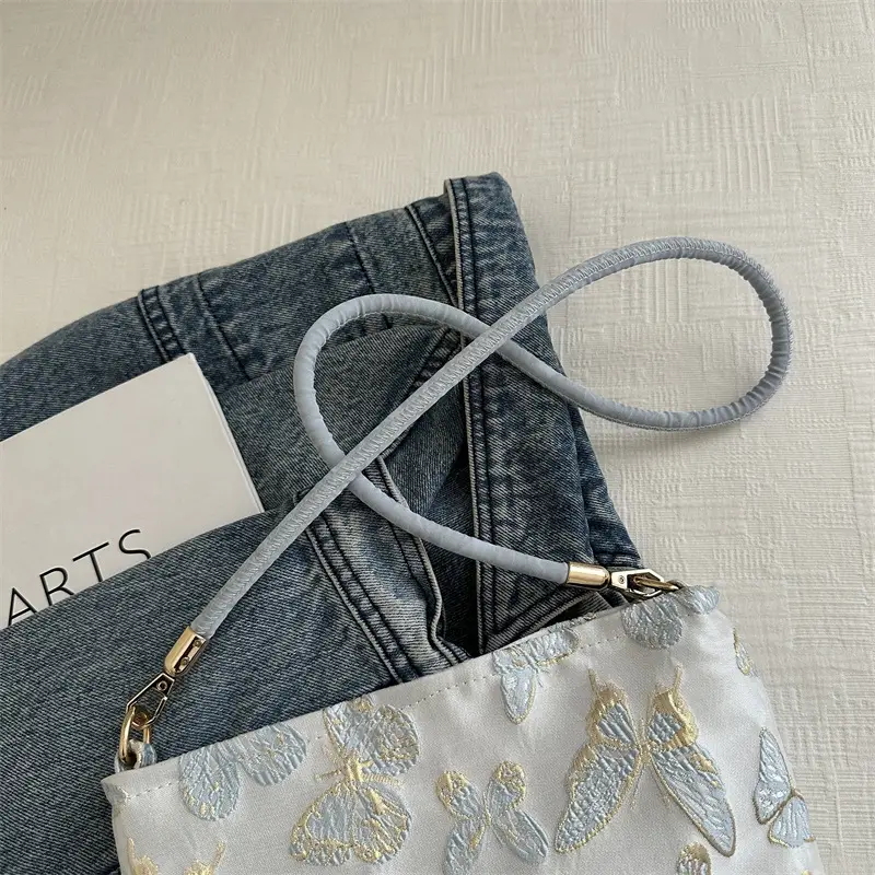 New Guofeng Women's Jacquard Canvas Shoulder Bag - Image 4