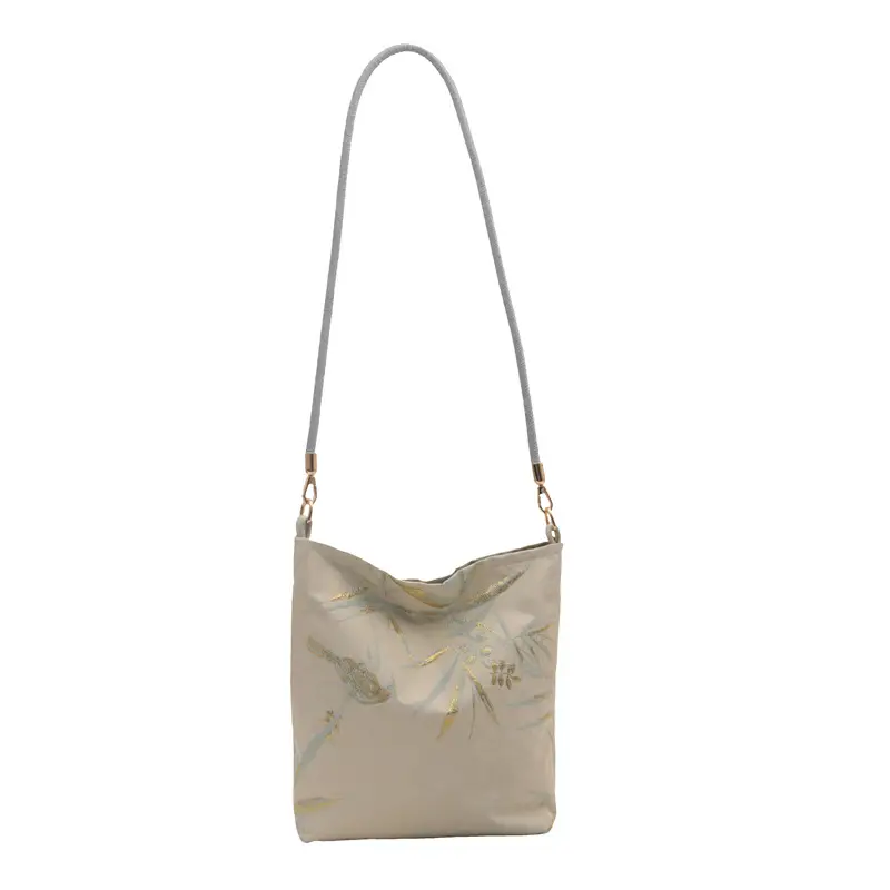 New Guofeng Women's Jacquard Canvas Shoulder Bag - Image 2