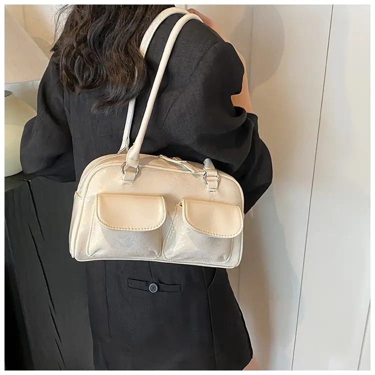Women Vintage Silver Underarm Bag Large Capacity Shoulder Crossbody — feature 24