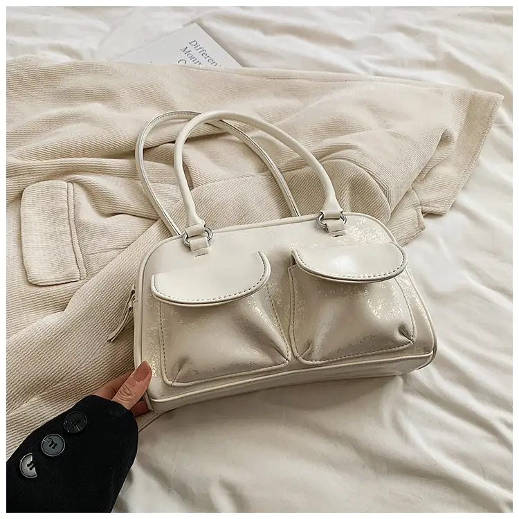 Women Vintage Silver Underarm Bag Large Capacity Shoulder Crossbody — feature 29