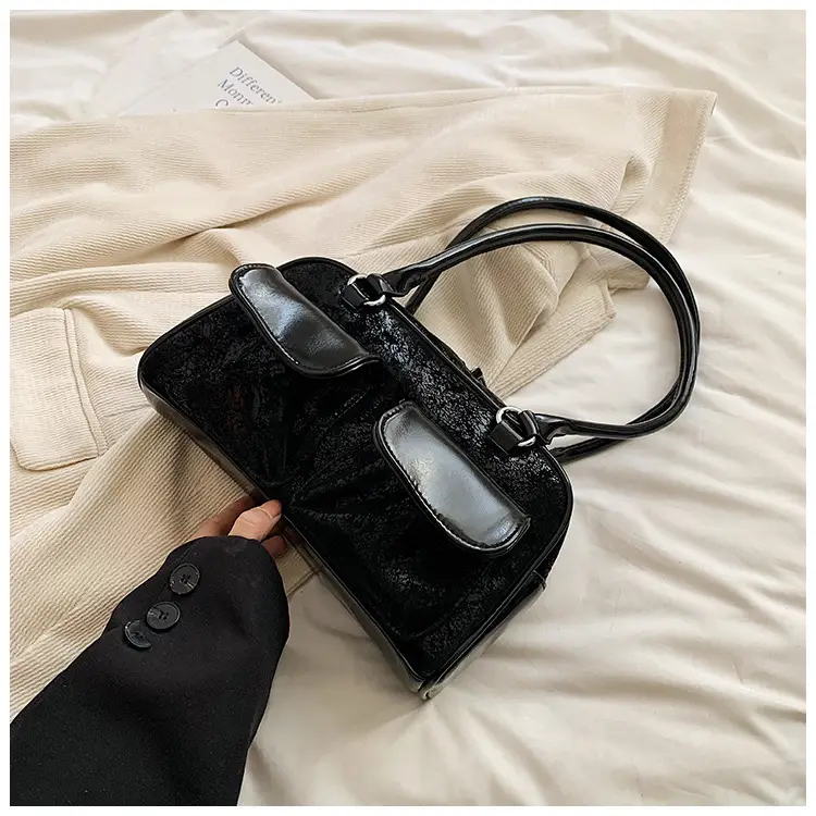 Women Vintage Silver Underarm Bag Large Capacity Shoulder Crossbody — feature 30