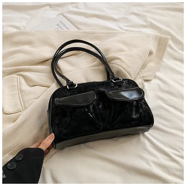 Women Vintage Silver Underarm Bag Large Capacity Shoulder Crossbody — feature 32