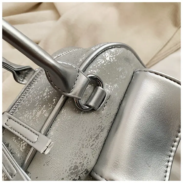 Women Vintage Silver Underarm Bag Large Capacity Shoulder Crossbody — feature 34