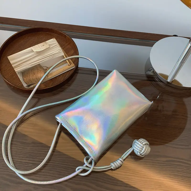 Korean Style Holographic Mobile Phone Bag for Women - Image 7