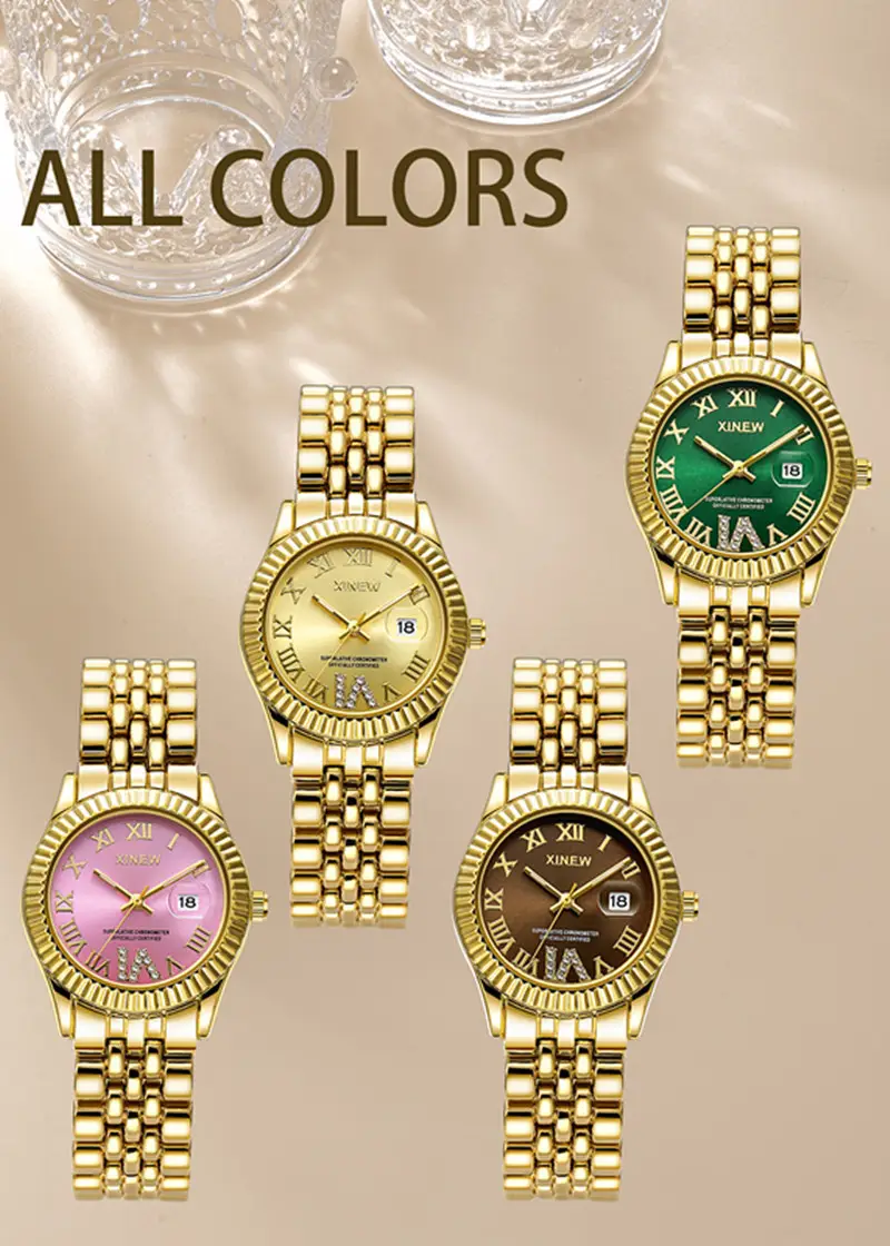 Luxury Green Crystal Watch for Girls Fashion Casual — feature 4