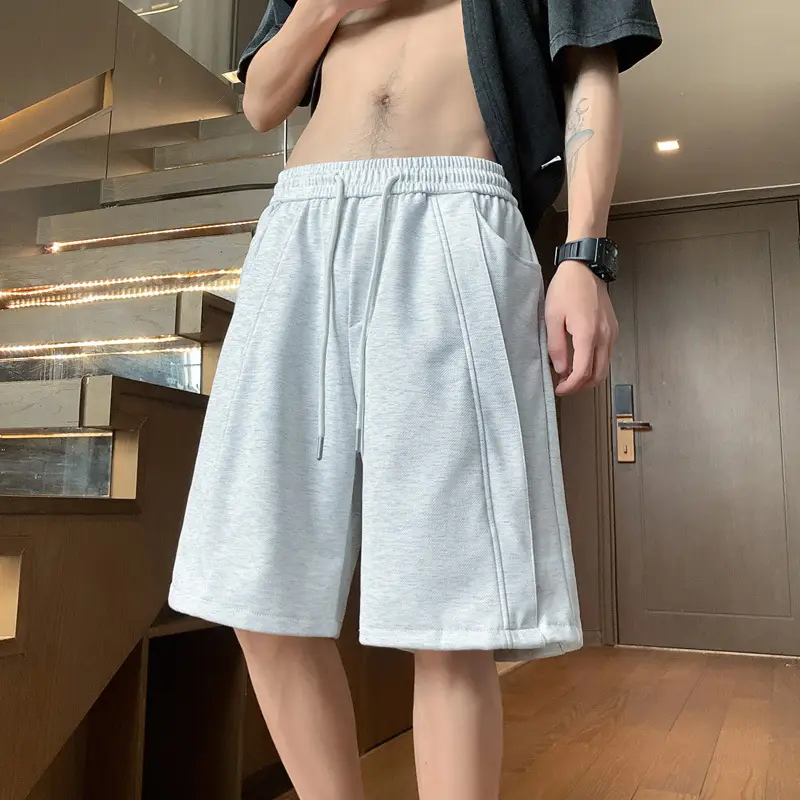 Men's Black Drawstring Shorts 2024 Summer Casual - Image 2