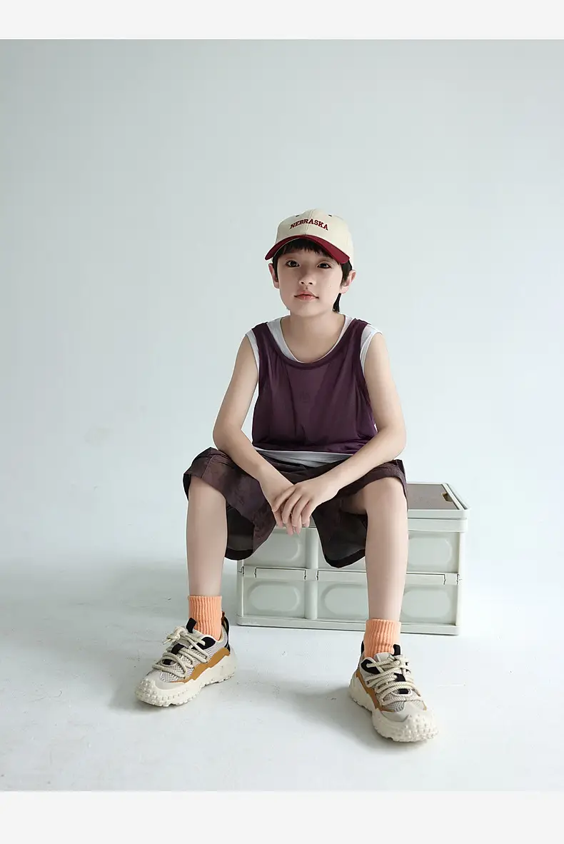 2025 Boys Sleeveless T-Shirt Blue Quick-Dry Vest — feature 25