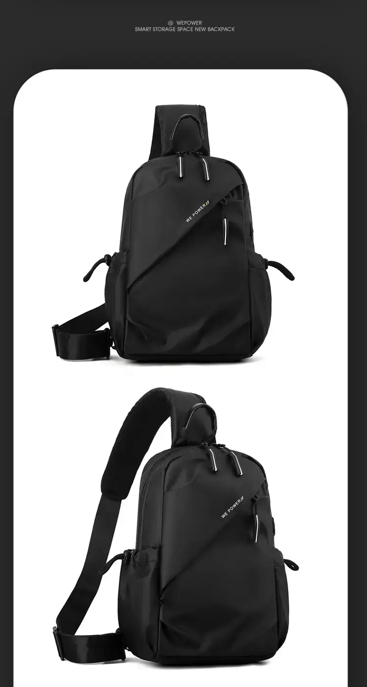 Men's Water Repellent Crossbody Backpack Green — feature 29