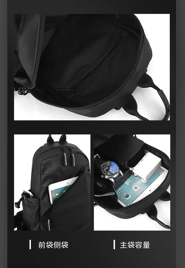 Men's Water Repellent Crossbody Backpack Green — feature 9