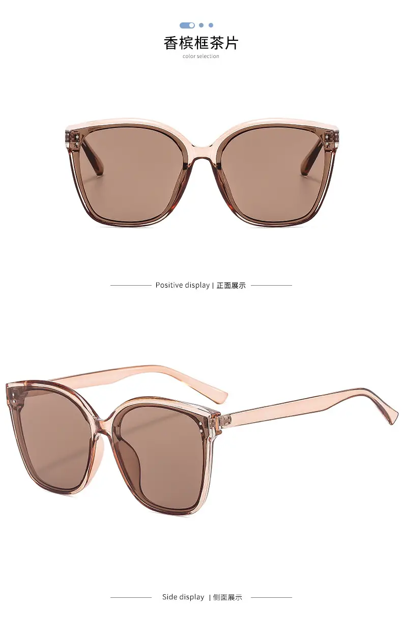 Polarized Sunglasses Black Anti-UV Big Face Slimming β feature 13