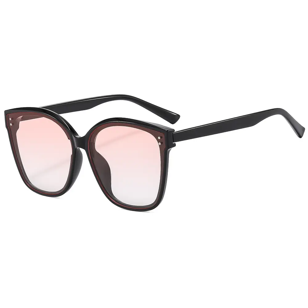 Polarized Sunglasses Black Anti-UV Big Face Slimming - Image 3