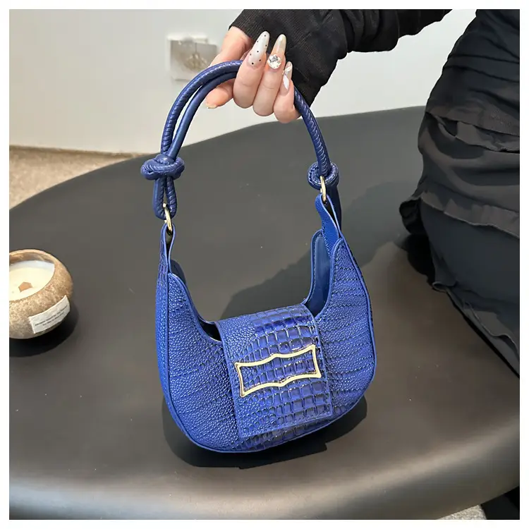 Elegant Women's White Shoulder Bag with Knot Handle — feature 15