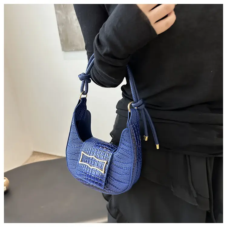 Elegant Women's White Shoulder Bag with Knot Handle — feature 16