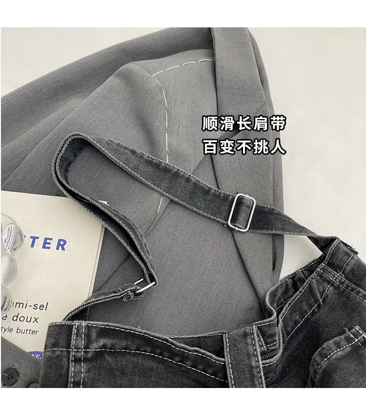 Women's Blue Denim Shoulder Tote Bag 2024 — feature 3