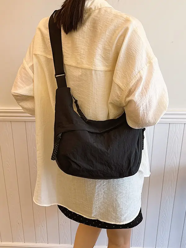 Women's Black Crossbody Bag Large Capacity 2024 - Image 5