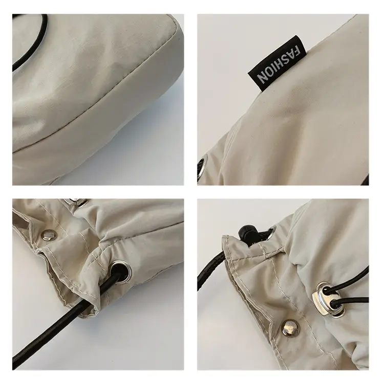 2024 Black Mini Phone Bag Women Drawstring Canvas — feature 8