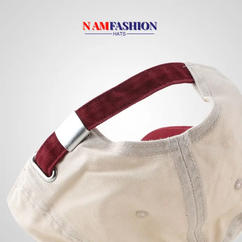 Men Vintage Baseball Cap Navy Brown Washed Soft Top — feature 14