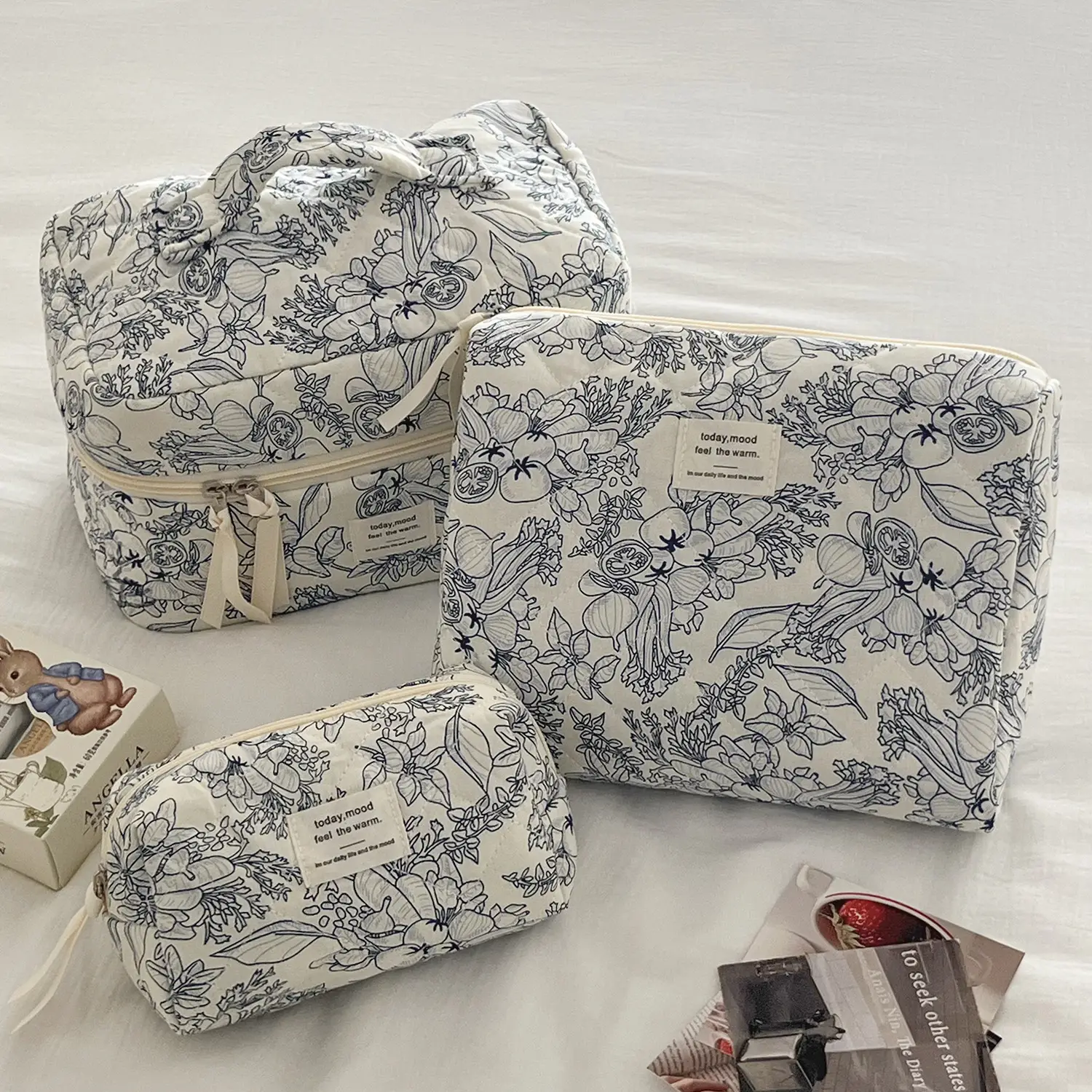 Travel Portable Makeup Brush Storage Bag Large Capacity