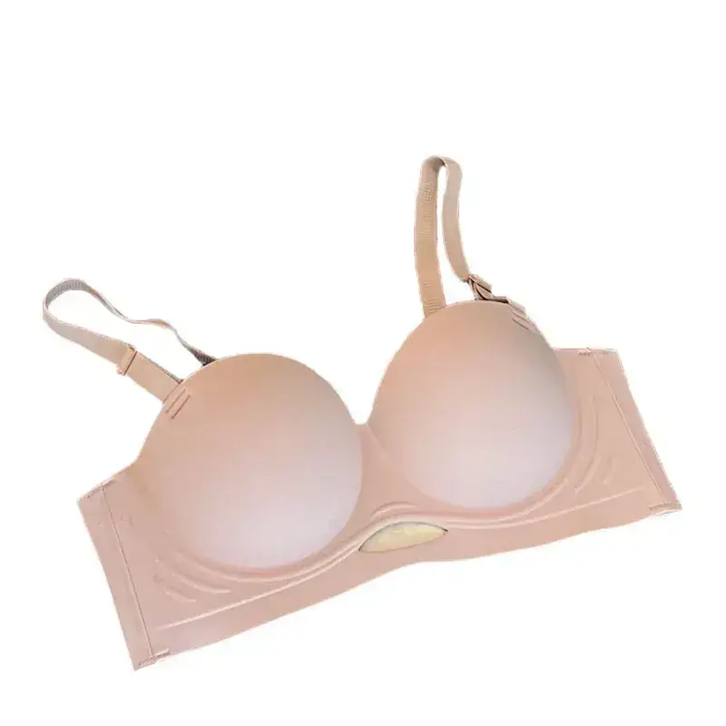 Black Seamless Hollow Strapless Bra for Women - Image 8