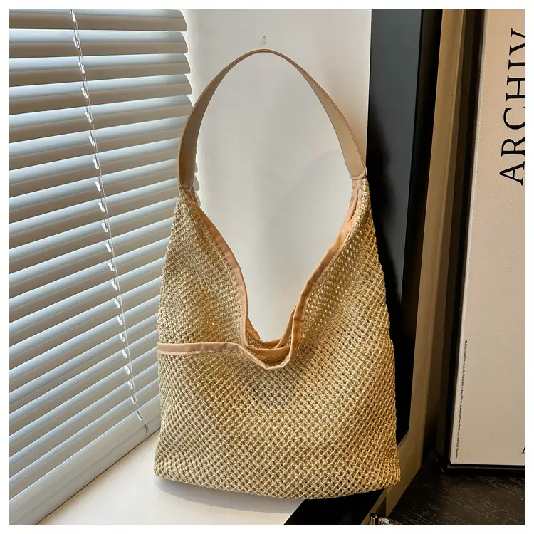 Straw Women's Shoulder Bag Large Capacity Cross-border — feature 10