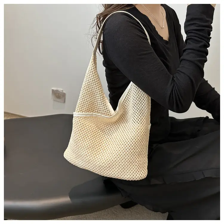 Straw Women's Shoulder Bag Large Capacity Cross-border — feature 12