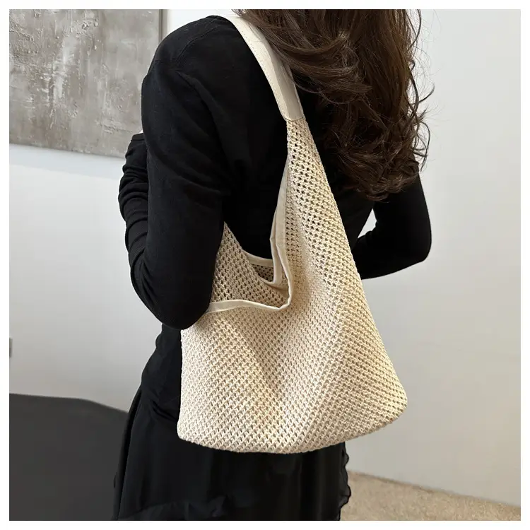 Straw Women's Shoulder Bag Large Capacity Cross-border — feature 14