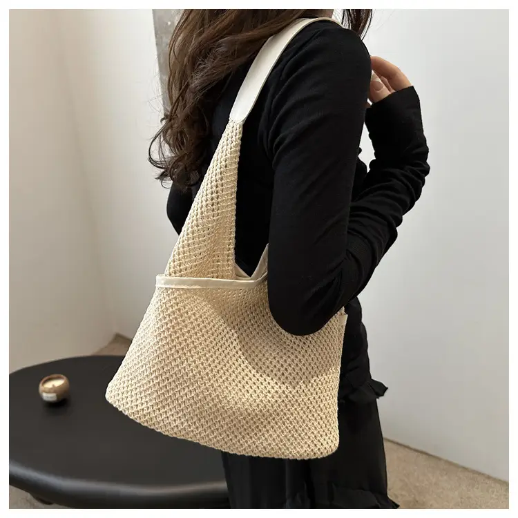 Straw Women's Shoulder Bag Large Capacity Cross-border — feature 16
