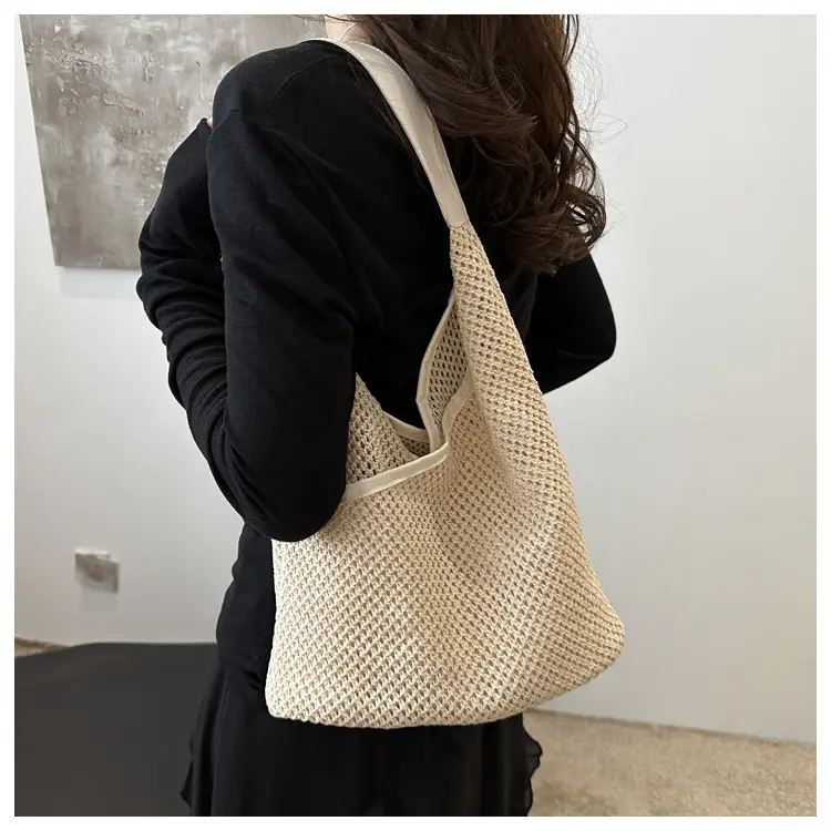 Straw Women's Shoulder Bag Large Capacity Cross-border — feature 17