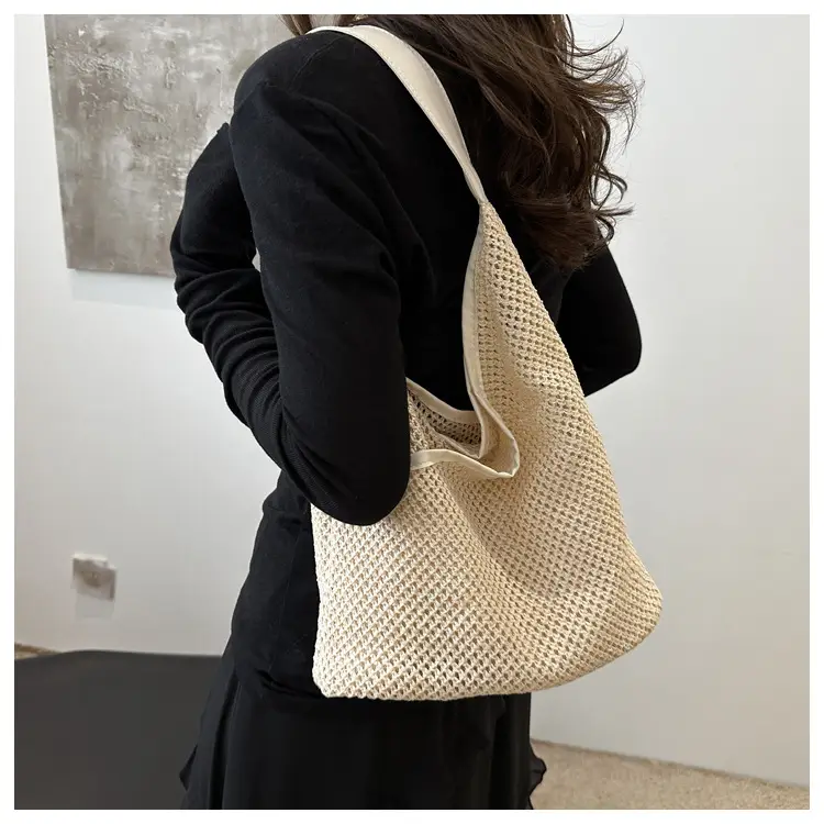 Straw Women's Shoulder Bag Large Capacity Cross-border — feature 18