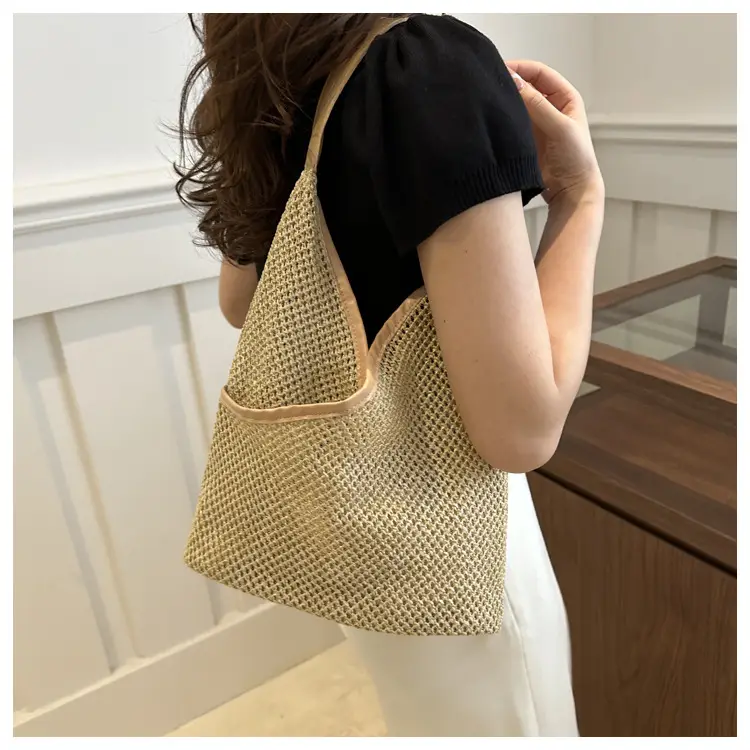 Straw Women's Shoulder Bag Large Capacity Cross-border — feature 20