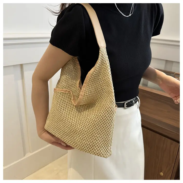 Straw Women's Shoulder Bag Large Capacity Cross-border — feature 21