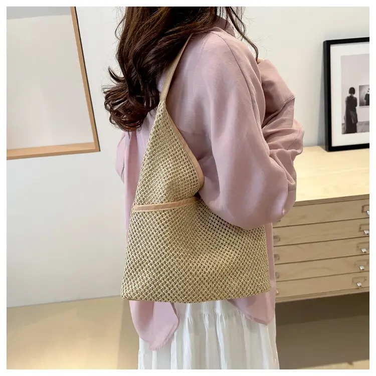Straw Women's Shoulder Bag Large Capacity Cross-border — feature 22