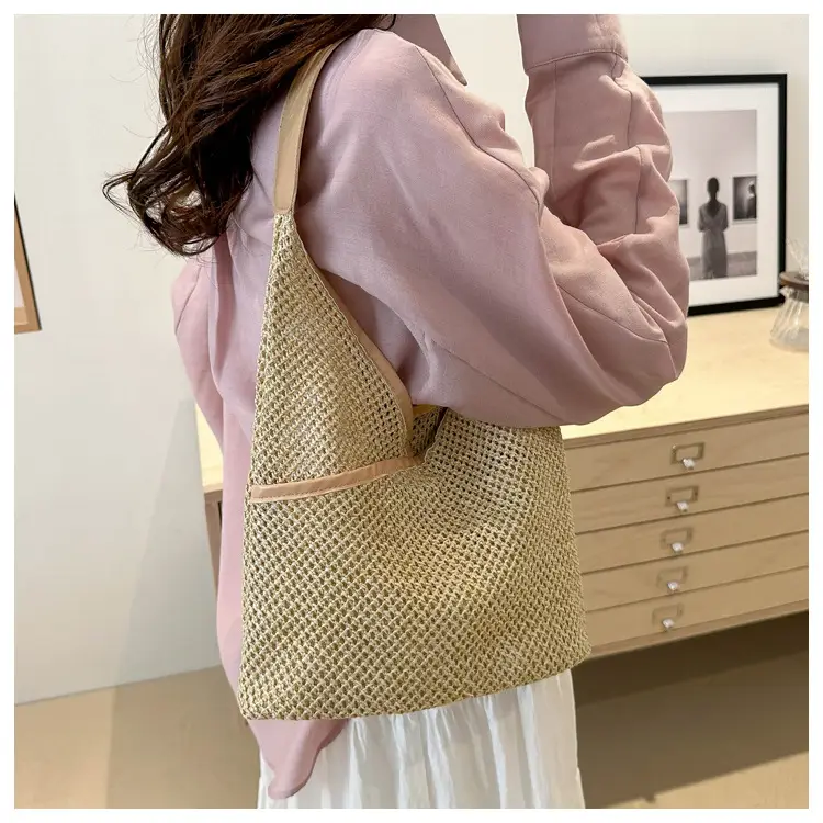 Straw Women's Shoulder Bag Large Capacity Cross-border — feature 24