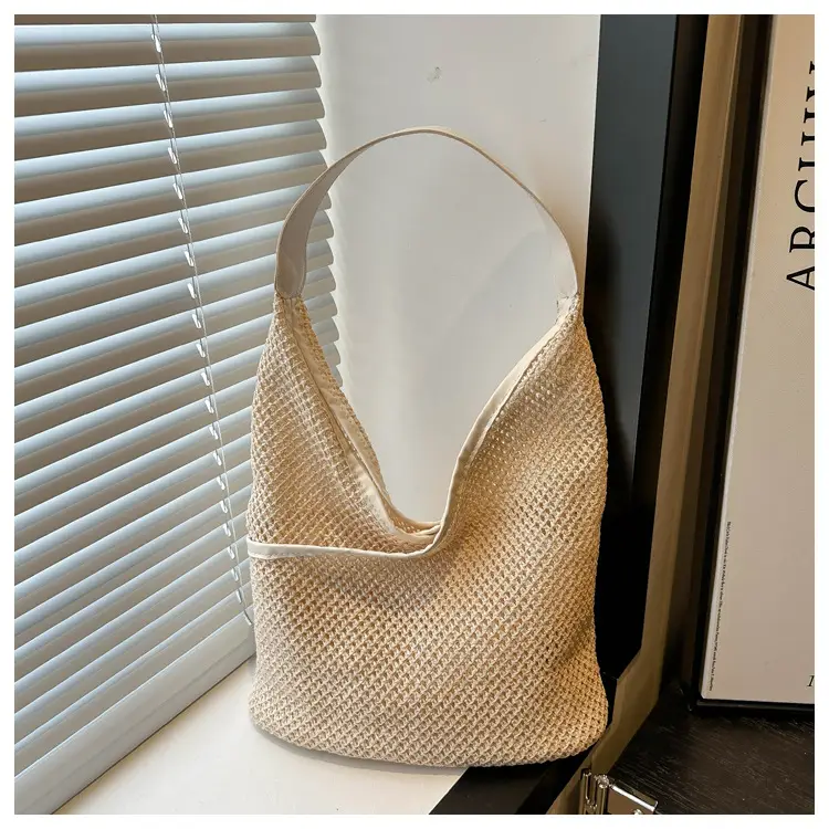 Straw Women's Shoulder Bag Large Capacity Cross-border — feature 9