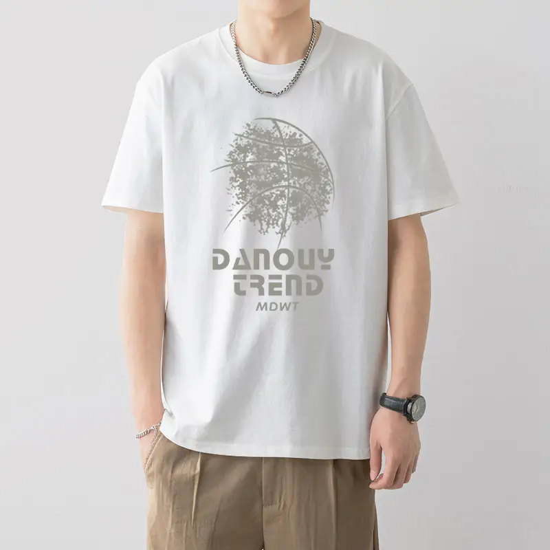 Men Silent Night Dragon Printed T-Shirt White - Image 18