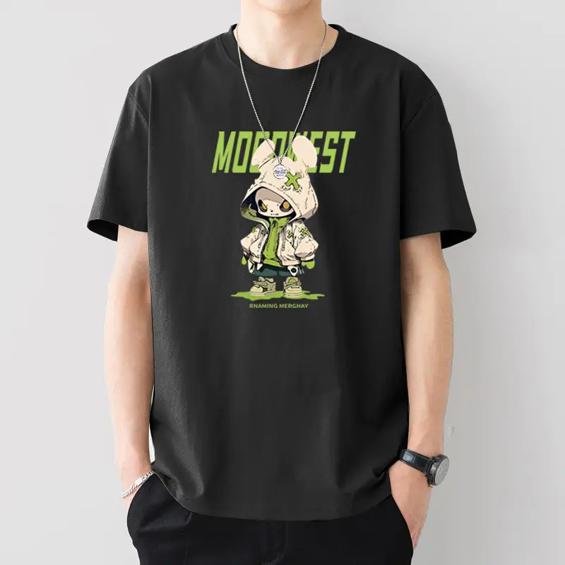 Men Silent Night Dragon Printed T-Shirt White - Image 19