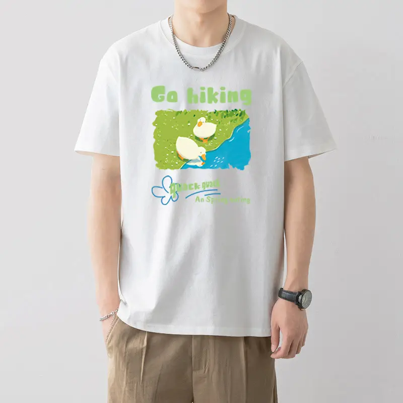 Men Silent Night Dragon Printed T-Shirt White - Image 22