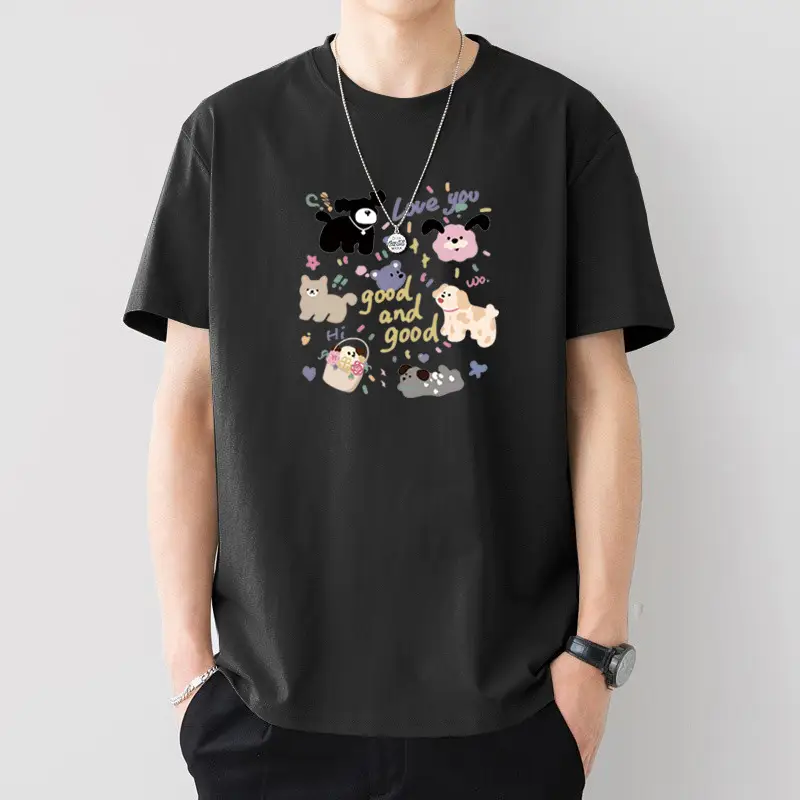 Men Silent Night Dragon Printed T-Shirt White - Image 9