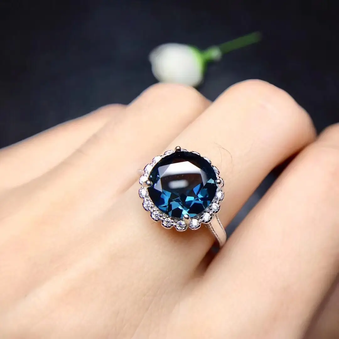 New Blue Crystal Pendant Earrings Set for Women — feature 12