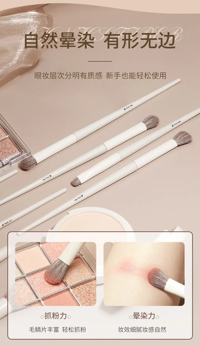 Makeup Brush Set 8 Pcs Blue Soft Bristles — feature 5