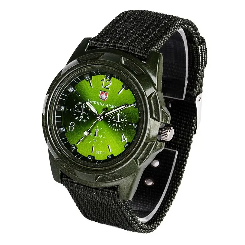 Korean Style Blue Canvas Watch for Boys Girls