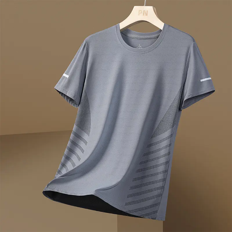 Men Grey Mesh T-Shirt 5°C Cooling - Image 19